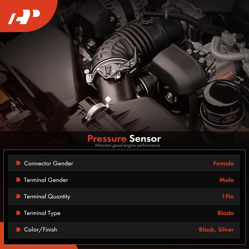 A-Premium Engine Oil Pressure Sensor [1 Pin] Compatible with Nissan Altima, Rogue, Sentra, Versa, Frontier, Murano, Pathfinder, Maxima, Titan, Armada & Infiniti G35, QX80, QX50, Q60 & Suzuki Equator
