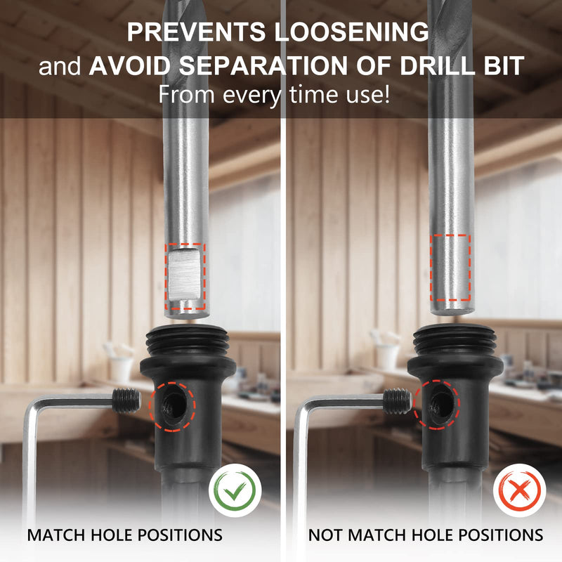 4 Inch Hole Saw with 3/8" Triangle Shank Quick Change Arbor, JTemgle Bi-Metal Hole Saw Heavy Duty Hole Cutting Tool for Cornhole Boards, Recessed Lights, Wood, Plastic, Drywall & Soft Metal 102mm | 4"
