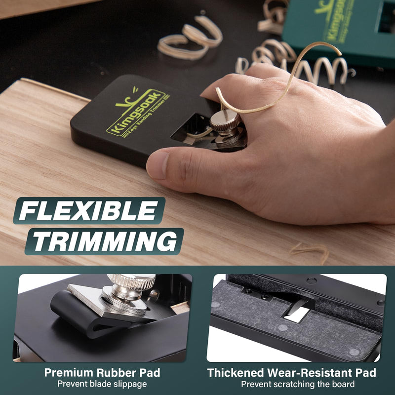 Edge Banding Trimmer, Veneer Edge Band Trimmer Tools, Edgebanding Cutter for Wood Black