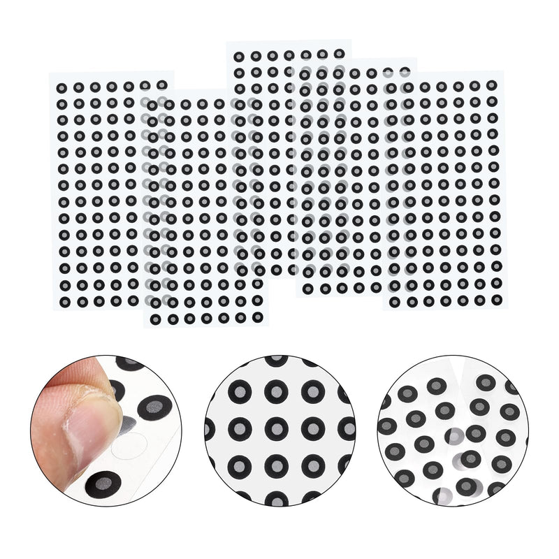 uxcell 1500Pcs 3D Scanner Markers 3mm 3D Scanning Dots 3D Tracking Dots Reference Point 3D Target Diffuse Reflection Markers for 3D Scanners, Motion Capture Systems(3x6mm) 3x6 mm 1500