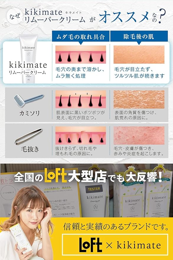 kikimate Women's Hair Removal Cream (Certified by the Ministry of Health, Labor and Welfare), Sensitive Skin, Hypoallergenic, Delicate Zone, Made in Japan, Quasi Drug, Kikimate, Gift, Present, 5.3 oz (150 g) - NewNest Australia