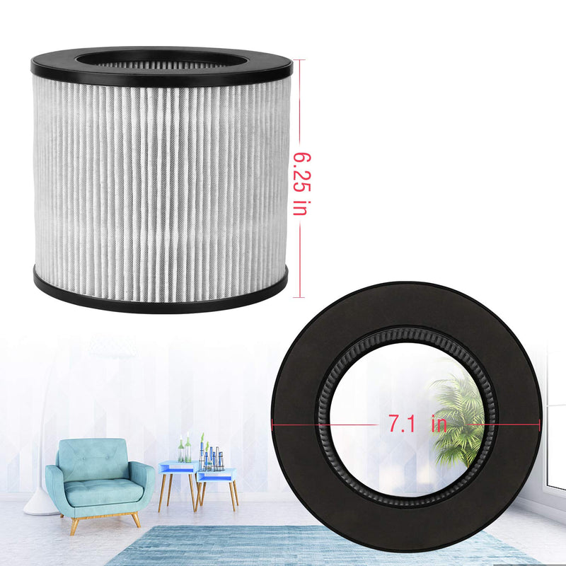 2 PACK 2801 Replacement Filter Compatible with Bissell MyAir 2801 2 Count (Pack of 1)