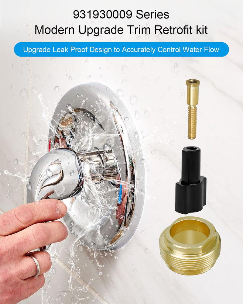 09 Series Trim Retrofit Kit Fit for Pfister Avante Shower Vlave Faucets Fixture,Brass Faucet Adjustment Leakproof Screw Replace 9319300 1 pack