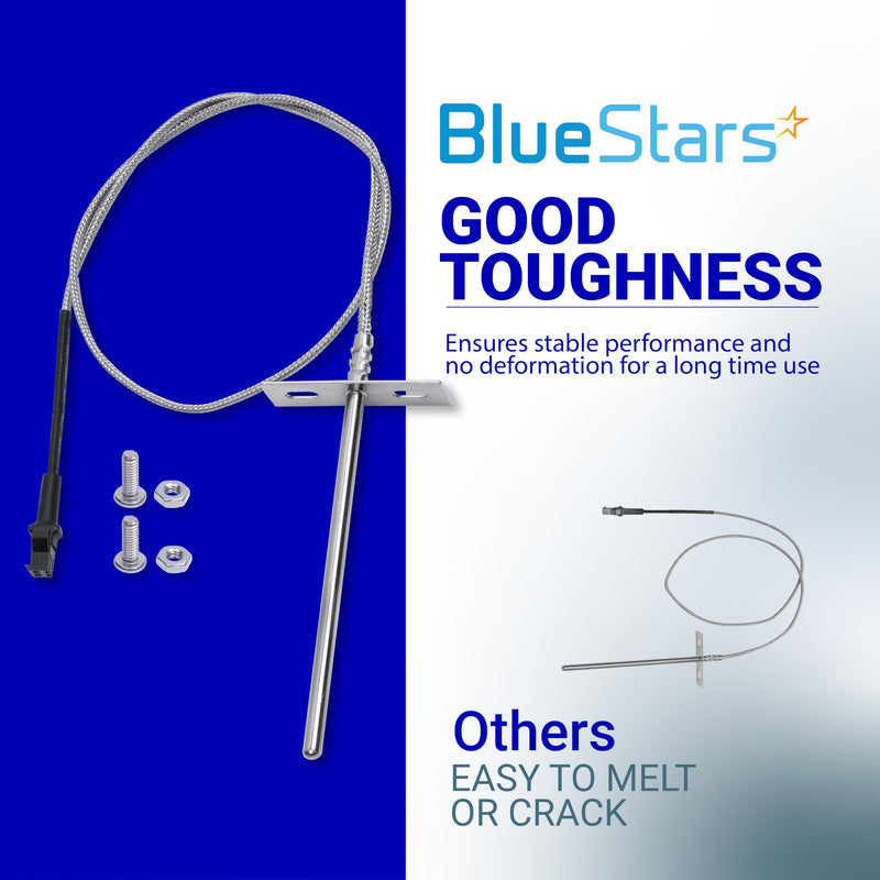 [Upgraded] BlueStars RTD Temperature Probe Sensor, Compatible with Pit Boss Pellet Grills and Smoker, Temp Probe Replacement, Meat Probe Sensor PB1000XL-025-R00 V2 (70123-AMP)