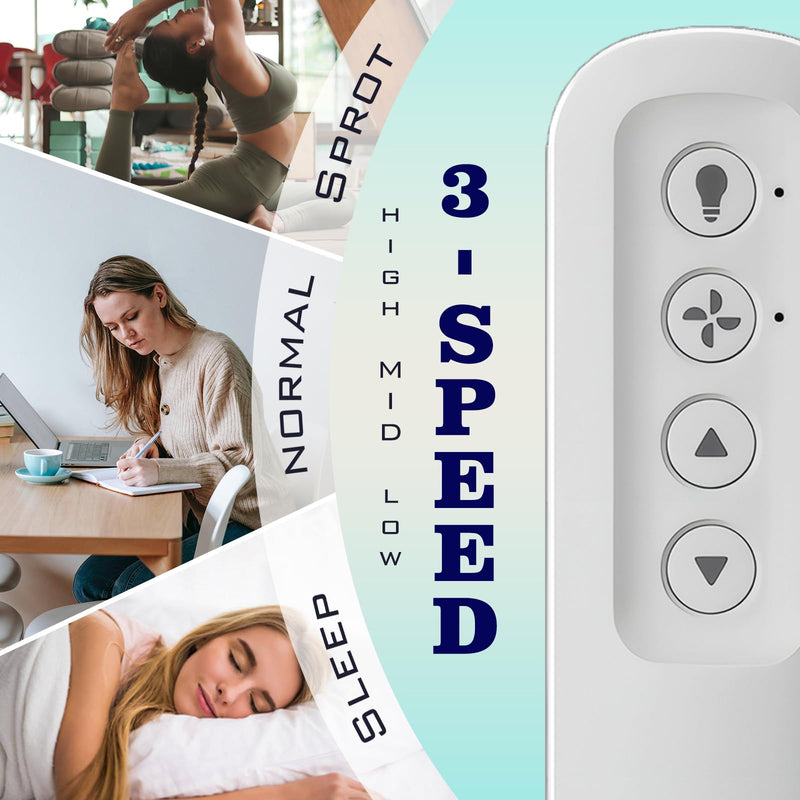 99813 Replacement for Hunter Ceiling Fan Remote Control, 3-Speed and Light Dimmer with Wall Mount, Replace 99770 99392 99118 99122 99123 99119 (Remote Only) 99770/99392 Remote