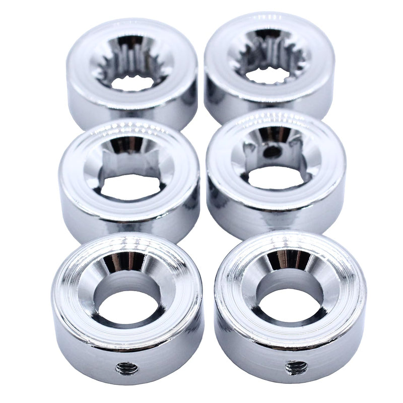 1 Pair Left & Right Window Crank Handle Kit Chrome Billet Aluminum 4 1/4" Window Handles Fits for Hot Rod Chevy Ford Chrysler Silver