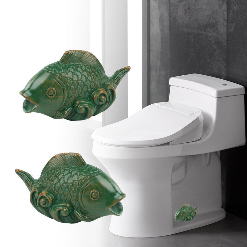 2Pcs Toilet Bolt Caps, Toilet Bolt Covers Decorative, Toilet Bolt Caps Decorative, Resin Toilet Bolt Cover, Fun Toilet Screw Cover Caps, Toilet Bowl Bolt Covers for Bathroom Décor (Fish) Fish