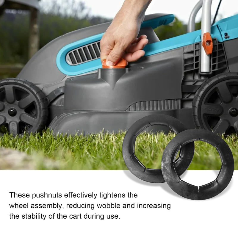 16 Pcs Dolly Wheel Lock Washers Replacement for Hard-to-Find Spring Steel Push-On Pushnuts - Locking Washers Axel Parts fits 5/8" Dolly Axle Rods with Oiled Phosphate Finish