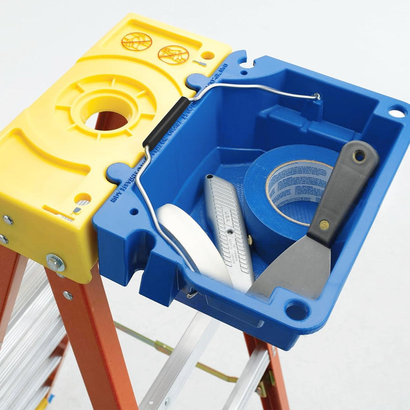 AC52-UB Ladder Accessories Lock-in Job Bucket for Werner 6000 series, 6100 series, 6200 series, 6300 series,Blue