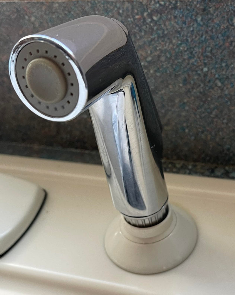 Universal Fit Sink Spray Attachment, Kitchen Side Sprayer Head, Pull Out Spray Head, Faucet Sprayer Replacement, Chrome