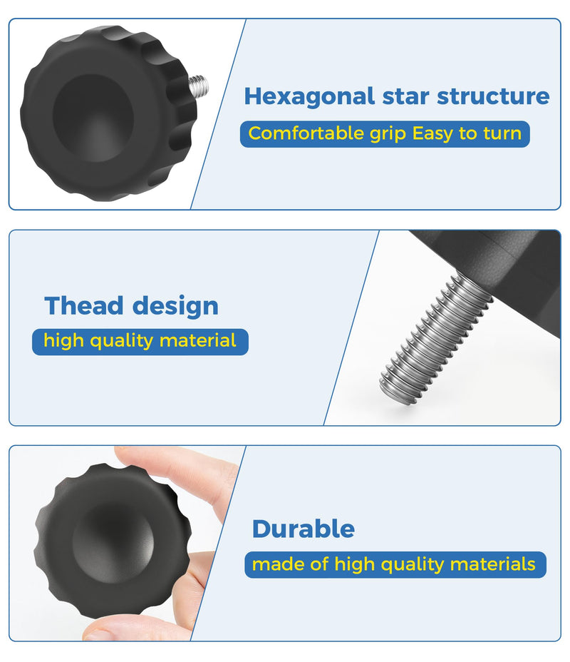 Mount Knobs for Garmin Bail Mount,2 Pack,Durable Superior PP Materials Replace Knob Compatible with Garmin Echomap, VHF Gpsmap, HDS, Elite，f/7xx Series，f/GPSMAP® 7x3 Series(2pcs)