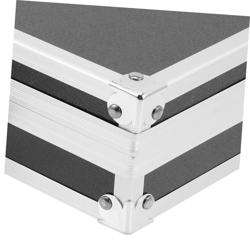 COLLBATH Aluminum Alloy Tool Storage Box with Handle Large Capacity Portable Organizer Case Multifunctional Makeup Briefcase for Home Office Travel 9.05X6.49X2.36 Inch
