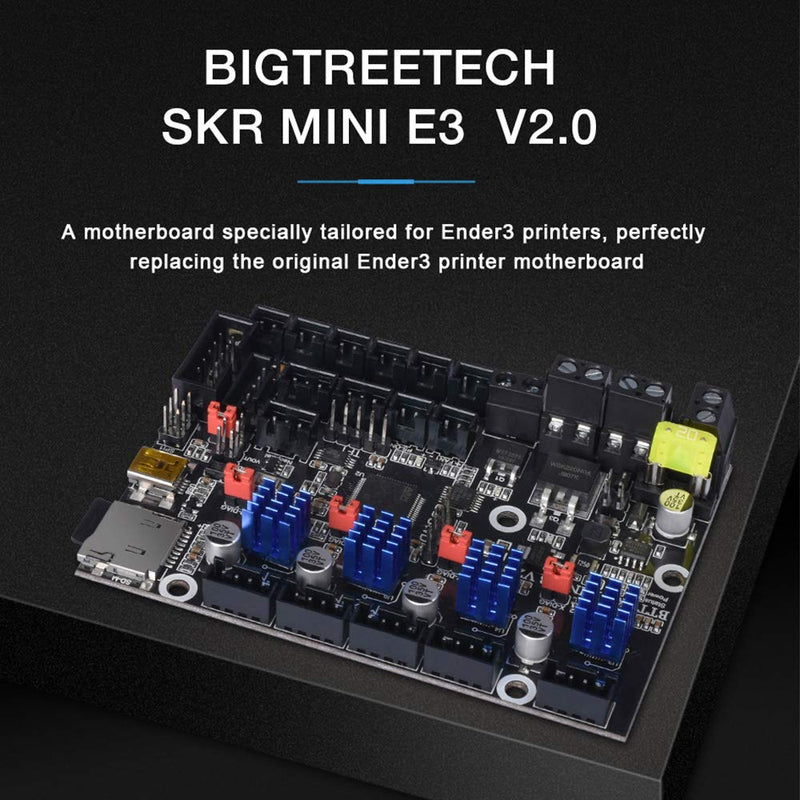 BIGTREETECH SKR Mini E3 V2.0 Control Board 32Bit Silent Motherboard Integrated with TMC2209 UART Stepper Motor Driver for Ender 3/V2/3 Pro Ender 5 3D Printer