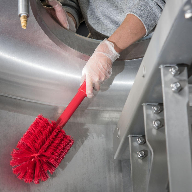 SPARTA Industrial Tank Brush Pipe Brush, Drain Brush with Handle for Commercial Kitchens, Polyester, 16 Inches, Red 1