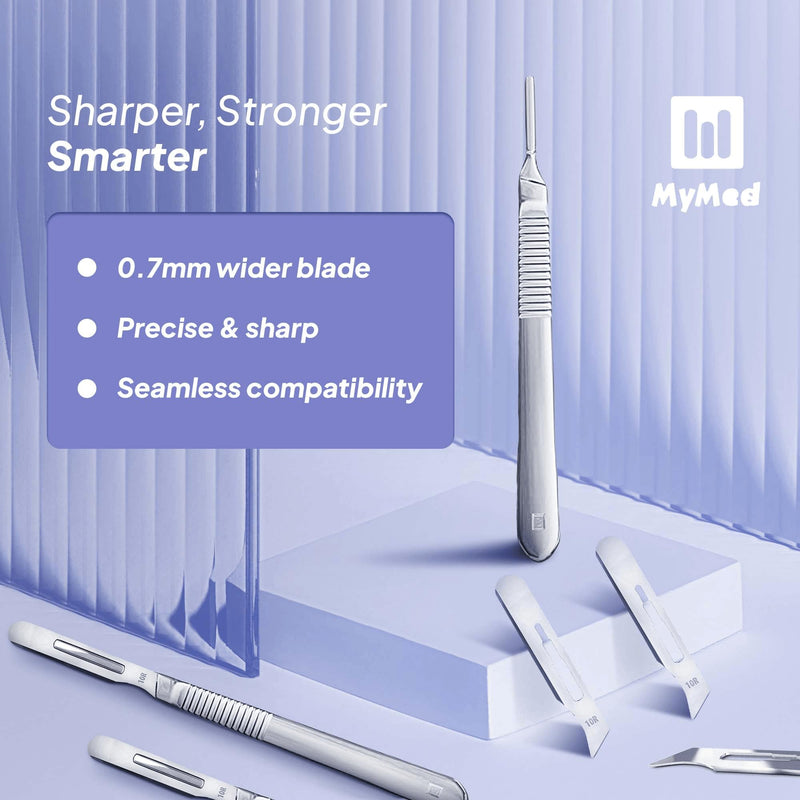 10R Blades Dermaplaning Razor for Women Face 10R Blades with Scalpel Handle - Pack of 15 Dermaplane Blades Scalpel 10R + Dermaplane Handle #3, Size 10R Scalpel Blades, Dermaplane Blades 10R #10R