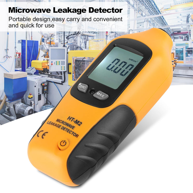 Microwave Detector, Microwave Tester, Digital LCD Display Microwave Leakage Detector, HT M2 Microwave EMF Meter Radiation, Built in Alarm Function for Home Microwave Oven Testing