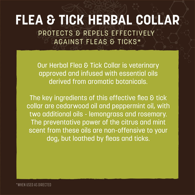 Earth Animal Apothecary Natural Flea & Tick - Herbal Collar for Small Dogs & Puppies - 1 Collar