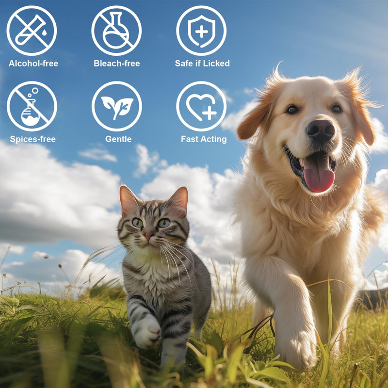 Dog Eye Wipes, 2 Pack Pet Eye Wipes for Dogs & Cats Tear Stain Remover Wipes, Hypoallergenic Soothing Cleansing Pet Wipes (130pcs x2) - PawsPlanet Australia
