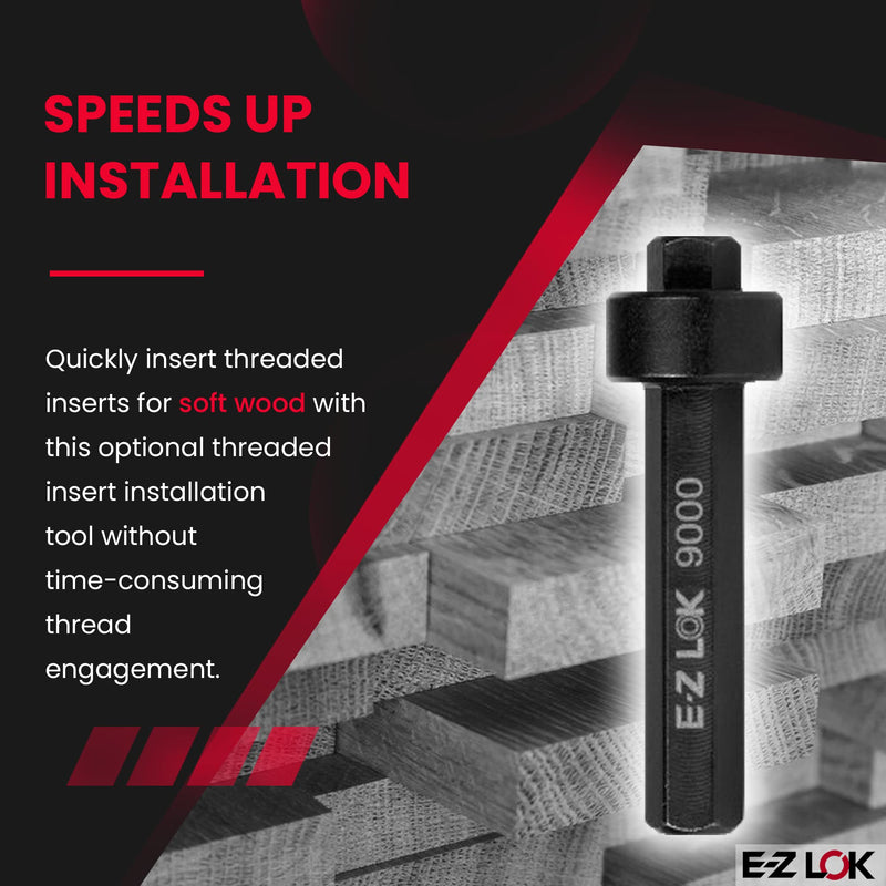 E-Z LOK-9000 Thread Insert Drive Tool For Hex Drive Threaded Inserts Installation Drill Install Tool, 1/4-20 Internal Threads