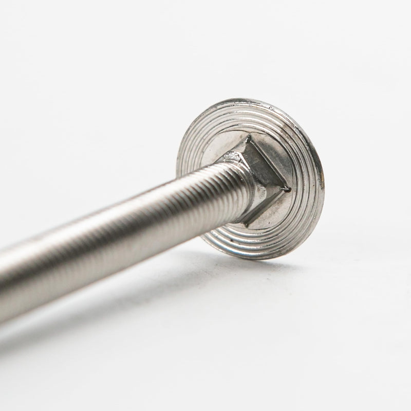 10PCS M6x80 Carriage Bolts, Fully Threaded with Square Neck and Round Head, Metric Stainless Steel Screws Coach Bolts (Thread Diameter: 6mm, Length: 80mm)
