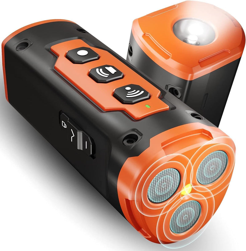 2025 NEW Upgraded Dog Bark Deterrent Devices Long Range Ultrasonic Rechargeable Anti-Barking Device Correct Your Dog's Bad Behavior Better Than Shock Collars or Dog Training Collars With Free Clicker black