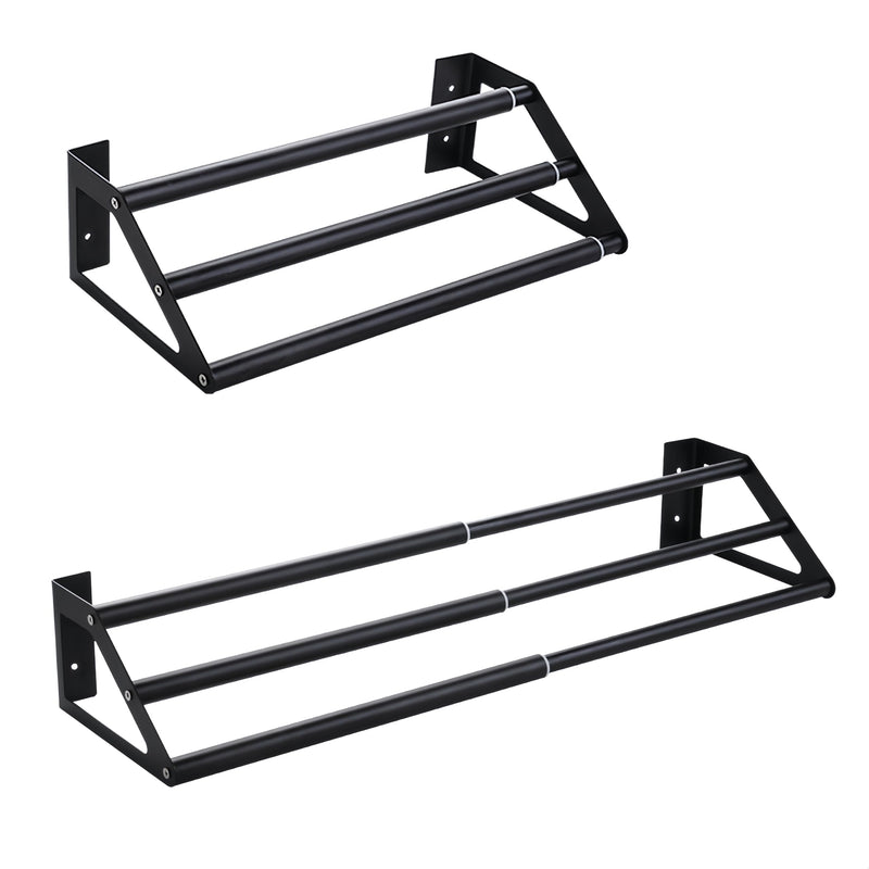 3 Bars Towel Bars Hanger Freely Retractable 11-23 Inch Stainless Steel Bath Rack Strong 3M Adhesive Bathroom Wall Free mounting Hole-Installing washroom Kitchen