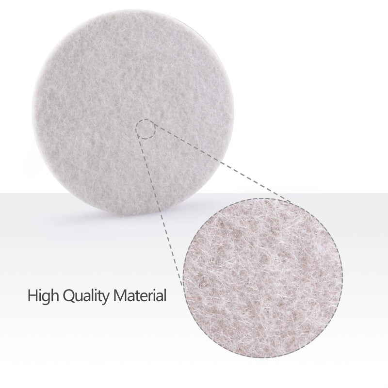 5Inch Glass polishing Pads, 10Pcs Wool Felt Disc Glass Polishing Kit Buffing Pads Sanding Discs with Backing Pad and M14 Drill Adapter for Rotary Tools Polish Glass and Metal