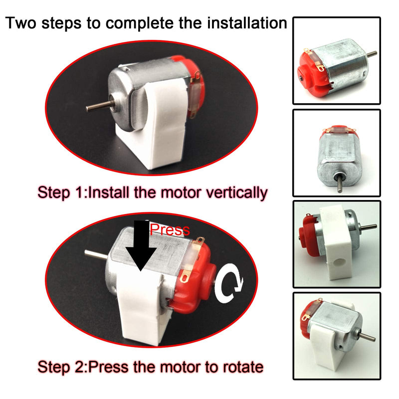 10pcs Micro 130 DC Motor Strong Magnetic Brushed Electric DC 3V -12V 25000 RPM Cars Toys Electric Motor, High Speed Torque DIY Remote Control Toy Car Hobby Motor, Metal Car Engine Motor Kit for Toys