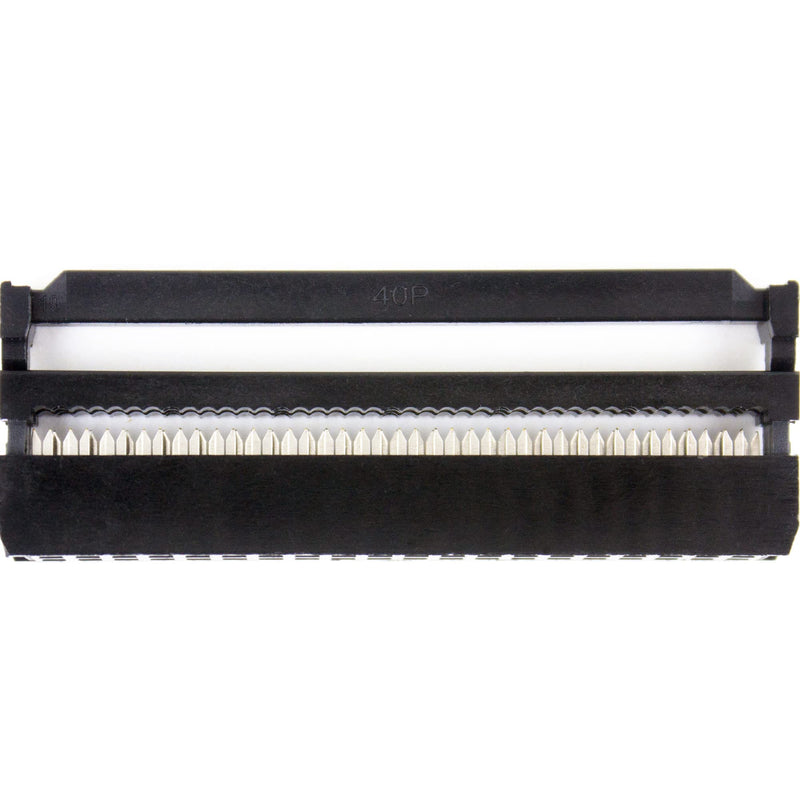 whiteeeen 10pcs 2x20 FC-40P 40 Pins IDC Socket Connector Female 2.54mm 0.1" Pitch Plug Header Connector Dual Rows for Flat Ribbon Cable