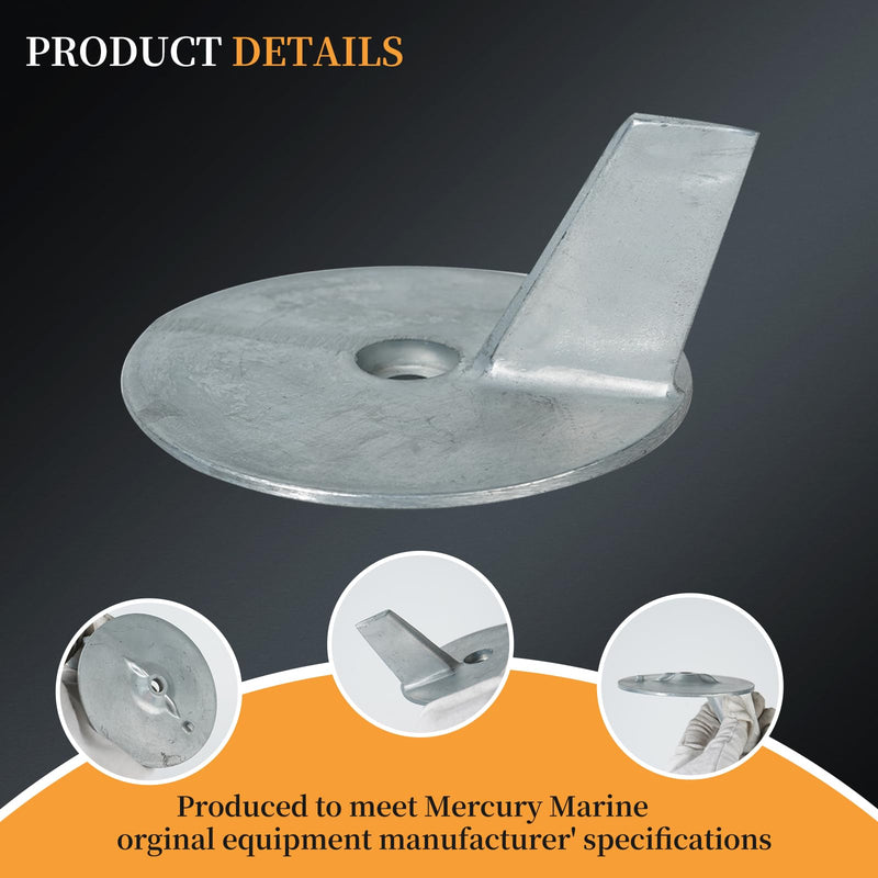 664-45371-01 Trim Tab Zinc Anode Replacement for Yamaha Outboard 20-50HP Engine