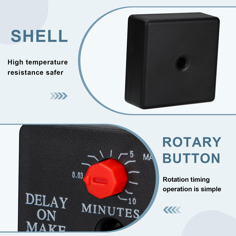 Delay On Make Timer, QD-068, 0.03 to 10 Min Adjustable Delay, 19-288 VAC OR DC (1) 1