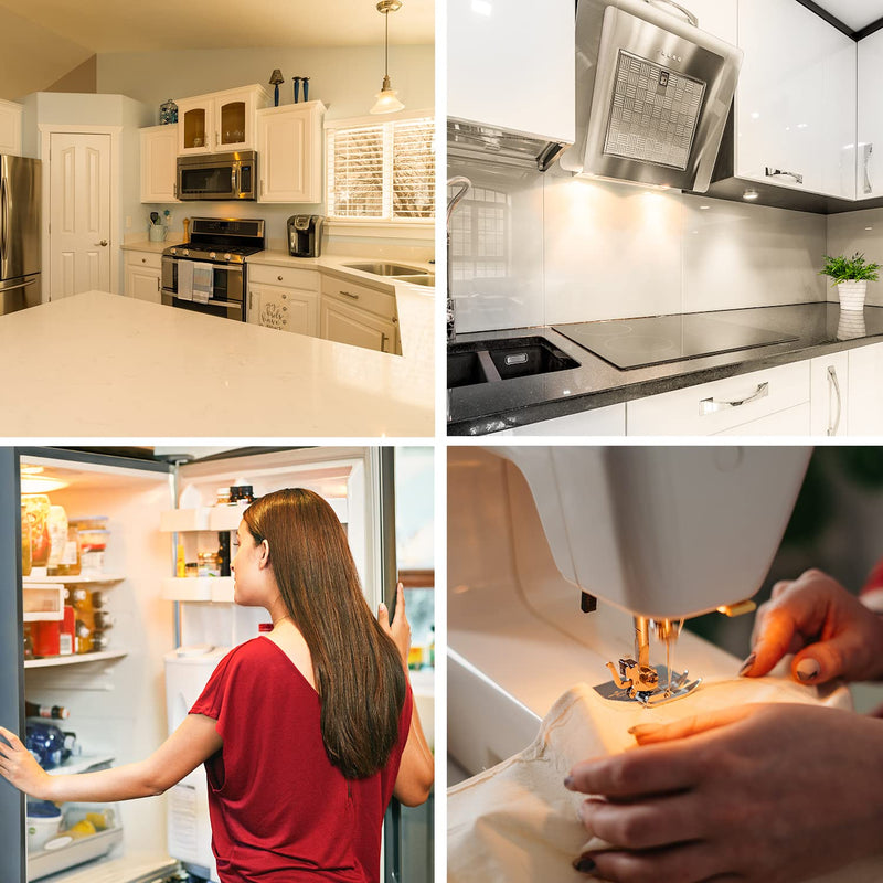 E17 LED Bulb Dimmable, 30W-40W Incandescent Equivalent, Warm White 3000K, Fit for LG Whirlpool Frigidaire Kenmore GE Over The Range Microwave, 125V 3W 360LM, Repalces 6912W1Z004B, 8206232A, 2Pcs