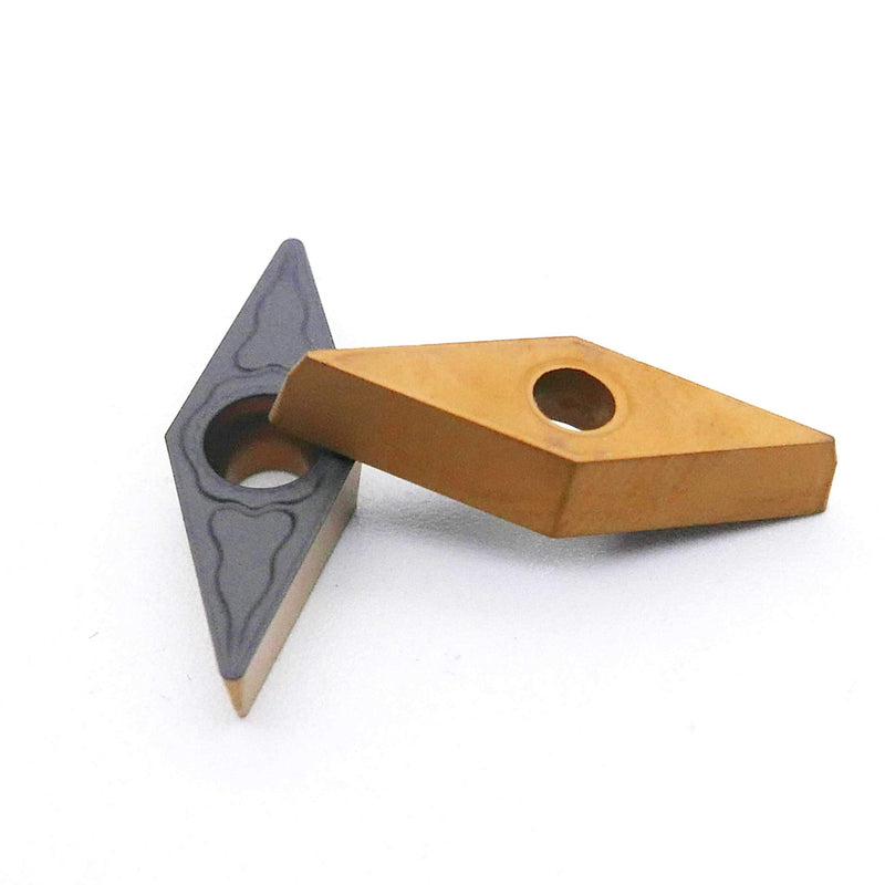 VCMT221 / VCMT110304-PM of CNC Carbide Inserts for Turning Cutting Tools, The Chip Breaker"PM" fit for Semi-Finishing Metal Cutting, 10 PCS.