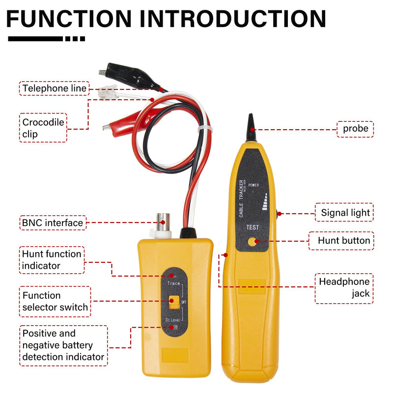 Wire Tracer Tone Generator Circuit Tester | Tracing Wires/Cables WT