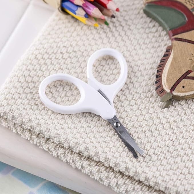 Kai Baby Toothbrush Scissors with Cap Curved Blade for Difficult to Deepen - NewNest Australia
