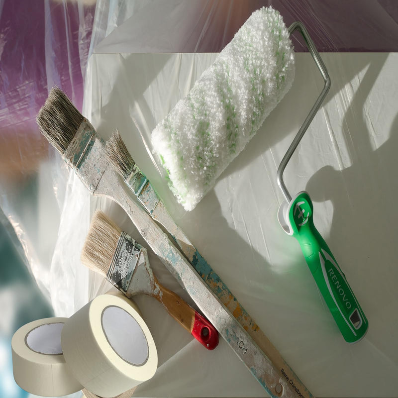 Lazybug studio Masking Tape 2 Inch Wide, 2 Inches x 55 Yards x 2 Rolls, 110 Yards in Total 2 inches wide