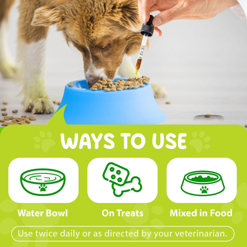 Natural Dog Yeast Infection Treatment for Itchy Skin, Ears & Paws, Soothes Irritation & Relieves Discomfort from Allergies, Supports Healthy Itch Relief, Improves Coat & Skin, Herbal Supplement Drops