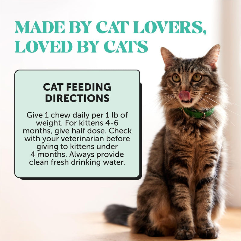 Fresh Breath Dental Bites for Cats – Crunchy & Creamy Cat Dental Treats for Fresh Breath, Tartar & Plaque Control – Dual-Texture Cat Oral Care Bites for Bright Teeth & Healthy Gums – 30 Day Supply 30-Day Supply