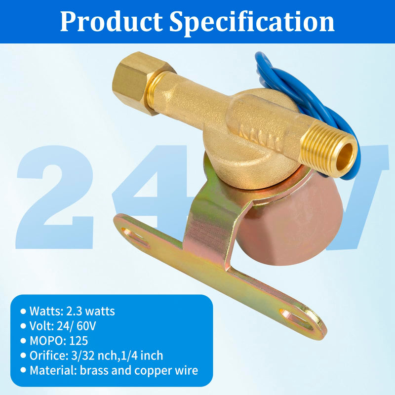 4040 Solenoid Valve for Humidifier - 24V Water Valve Compatible with April aire Whole House Humidifier Models 400 500 600 700 220 224 - Replaces B2015-S85 B2017-S85, Blue