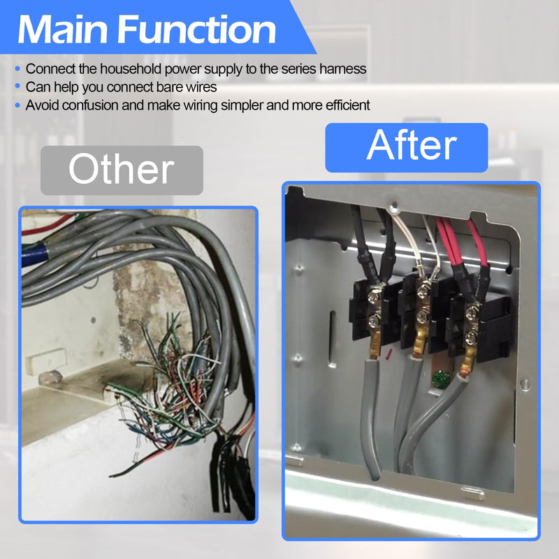 DG96-00173A Range Terminal Block Assembly for Samsung Electric Range/Stove/Ovens DG65-00003A 3282643. 600V 65A 3 Positions Dual Row