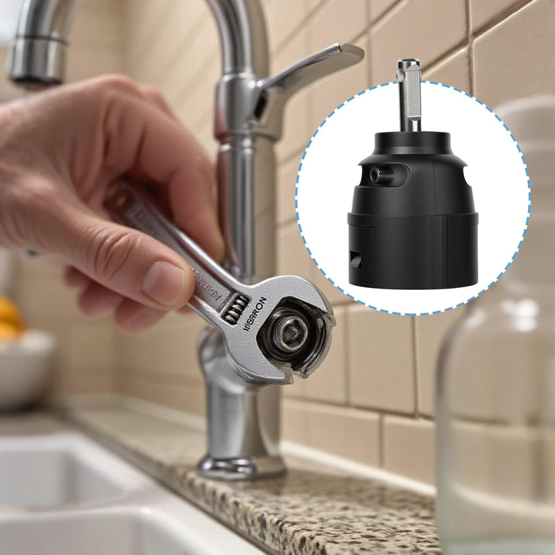 1255 Replacement Cartridge for Moen Kitchen Faucet Parts Single Handle Cartridge Leak Proof Design for Duralast, Stainless Steel Lever