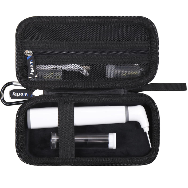 Case for ScopeAround Otoscope with Light Ear Camera Dual View & Accessories, Case Compatible with ScopeAround Otoscope SASA39W - Hard Protective Travel Carrying Storage Organizer Bag (Black) Black