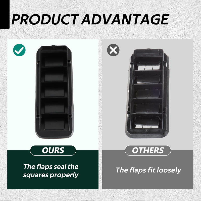 2PCS Upgraded Back Panel Air Vent Relief Grille, Cabin Pressure Air Vent Relief Valve Panel Grille Compatible with Colorado Silverado 1500 2500 3500 Sierra 1500 2500 3500 Replace#: 13596856