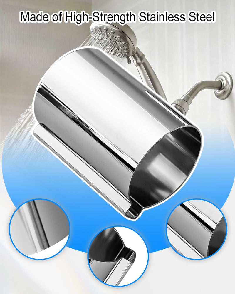 2 Pcs 96987 Stop Tube and Temperature Limit Stop Kit Fit for MOEN Posi-Temp Single Handle Tub Shower Faucet Valve Cartridge, Chrome Shower Handle Replacement