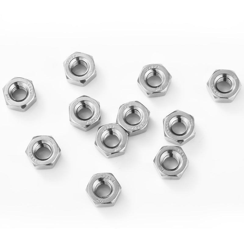 Bates- Stainless Steel Hex Nut, 1/4-20, 50 Pack, Stainless Steel Nuts, Hardware Nuts, Metal Nuts, Steel Nut, 1/4 Nut, 1/4-20 Nut, 1/4 20 Nut, 1/4-20 Nuts, 1/4 Nuts, 1/4 20 Nuts 1/4"-20