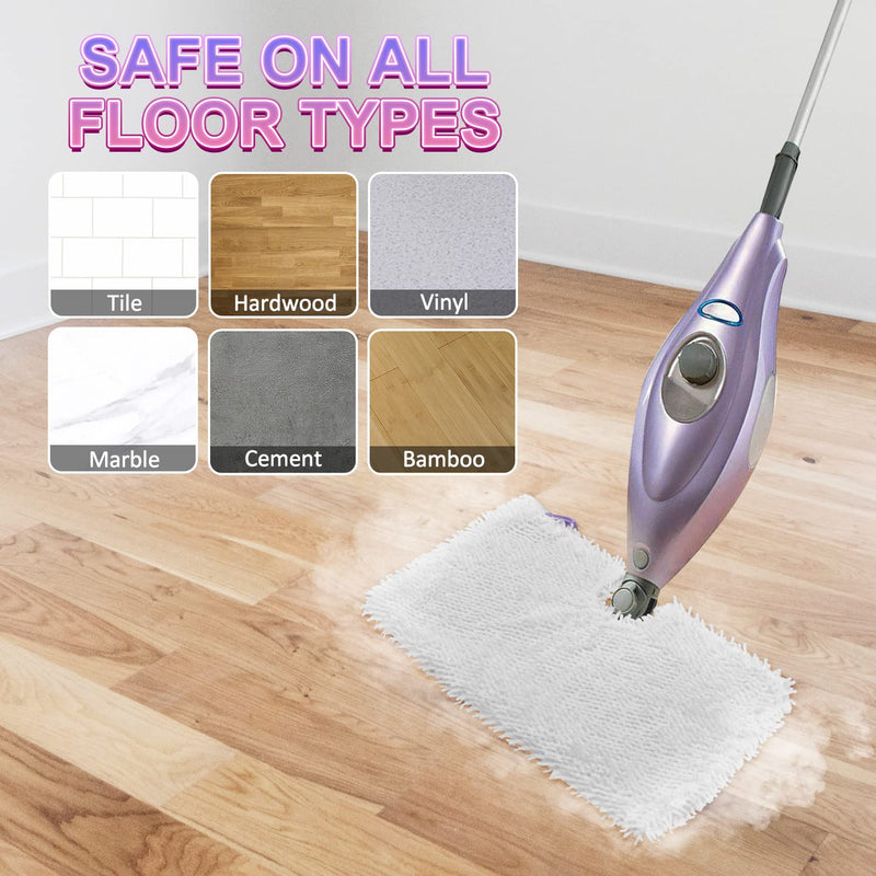 Steam Mop Replacement Pads for Shark Steam Mops S3500 Series S3501 S3601 S3550 S3901 SE450 S3801CO S3601D S2901 S2902 Steam Pocket Mop Pads Floor Cleaning Microfiber Reusable for Shark Mop Pads,6 Pack 6 Pack-shark 3501 Series