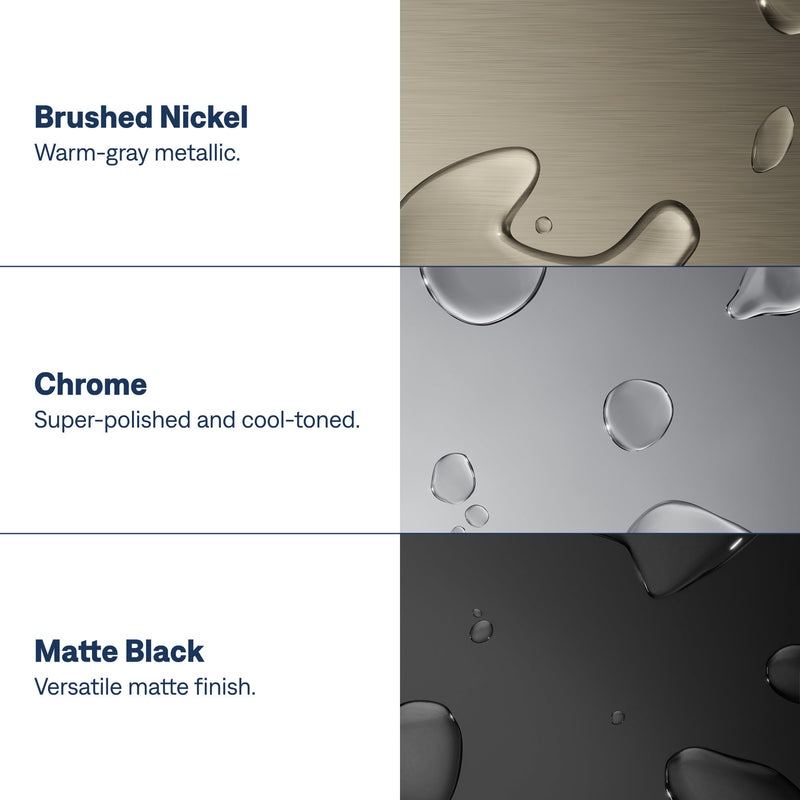 Moen Genta LX Matte Black Pressure Balancing Modern Shower Lever Handle, Posi-Temp Valve Required, T2471BL 7.72 x 7.87 x 4.57 inches (Pack of 1)