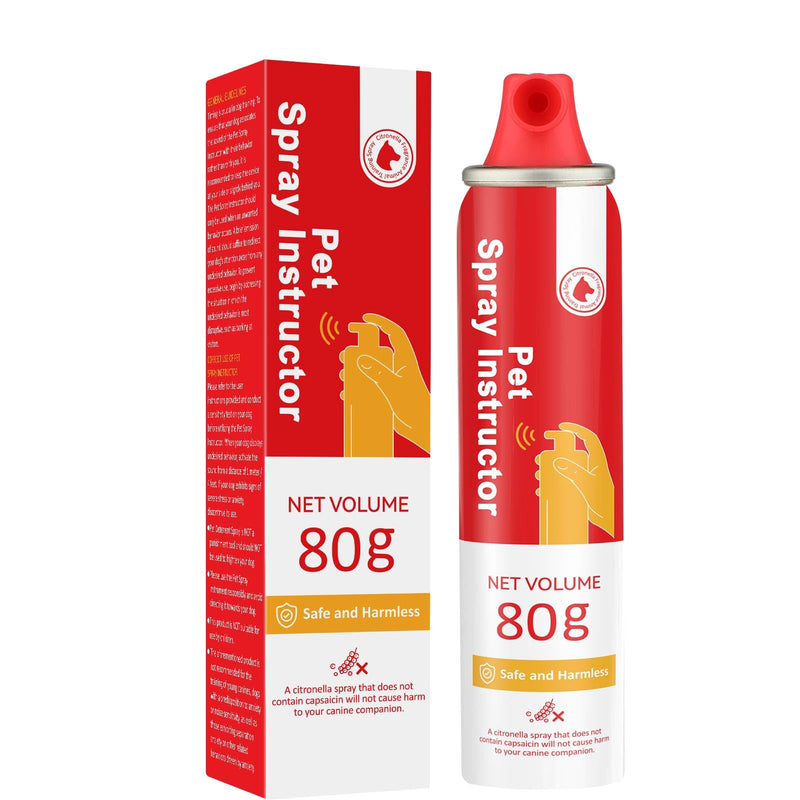 Dog Corrector Spray 1 Pack 80mL for Dogs to Stops Barking, Jumping Up Attacks & Unwanted Dog Behaviour Humane Effective Red