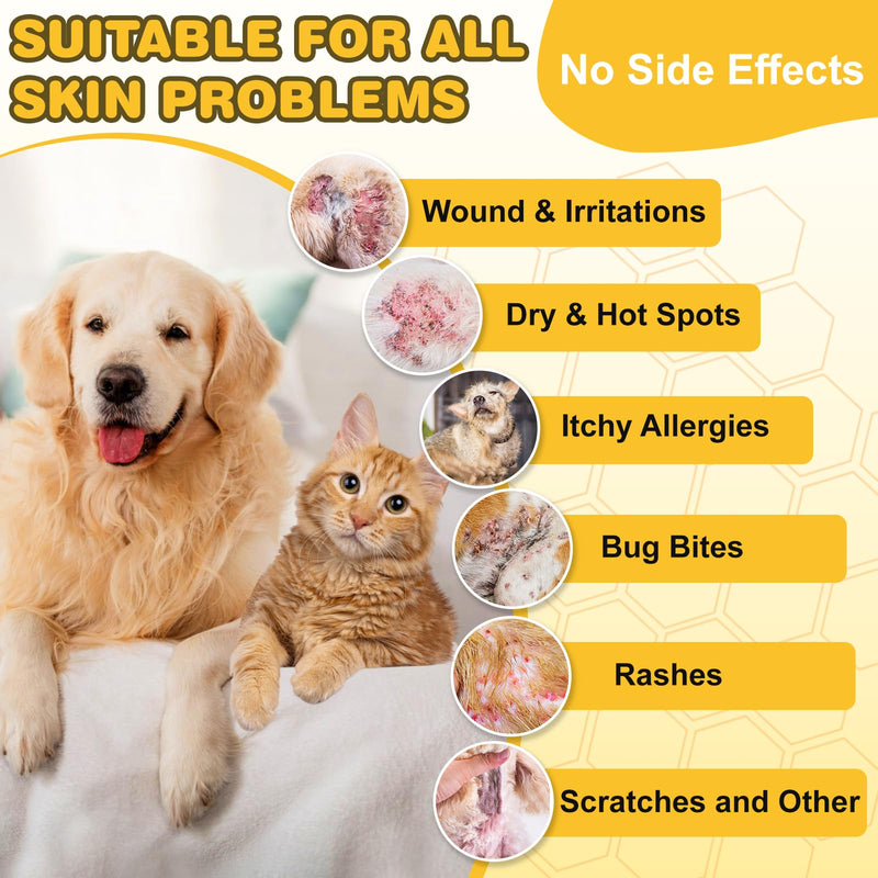 Manuka Honey for Dogs, Hot Spot & Rapid Wound Care, Accelerate Wound Healing, Soothes Itching & Inflammation, Supports Comfort – Manuka Honey Wound Care for Dogs, Cats, 3.5 oz