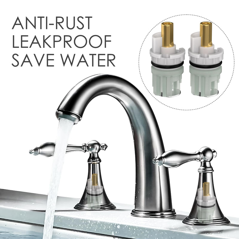 RP25513 Faucet Stem Replacement for Delta two handle Faucet Repair Kit Includes RP24096 Cartridge RP4993 Seat and Spring RP24097 Turn stop1/4, 4 pack